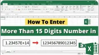 How To Write Larger Number In Excel | How to Type More Than 15 Digits in Cell On Excel