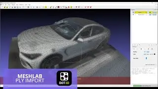 Dot3D to MeshLab | PLY Import Workflow
