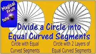 Divide a Circle into equal CURVED segments using Photoshop