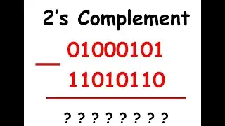 Subtraction using 2's complement method