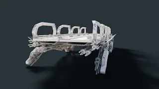 modeling a scifi bridge in blender timelapse