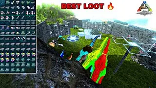 ( ARK MOBILE )/ RAID BIG BASE 🔥 BEST BEST LOOT AND DINO IMPLANT