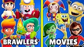 Brawlers as Movie and Cartoon Characters