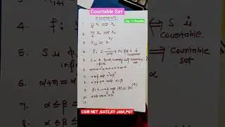 👉Countable set 🌟Top 10 Results 🔥 Final Touch || CSIR NET 🌟 GATE 🔥 IIT-JAM 🔥 NBHM