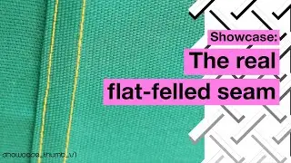 Full guide to a real flat-felled seam on a domestic machine