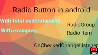 RadioButton in android|How to use radiobutton in android|android developement course for beginners