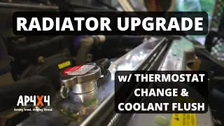 UPGRADE Radiator Replacement w/ New Thermostat & Coolant Flush // D22 Navara
