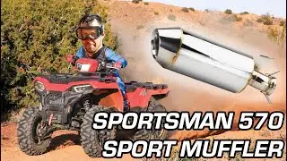 Best Sounding Sport Muffler for the Polaris Sportsman 450/500/570/800 NEW from RPM!