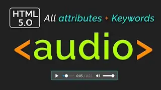 Audio tag in HTML - How to Set Audio file in web Page | HTML5 tutorial in Hindi with attributes