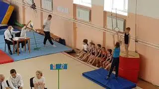 Спортивная гимнастика. Добрыня Кириенко на кольцах.