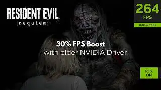 Resident Evil Requiem FPS Boost with Old NVIDIA driver + Path Tracing Artifacts/Glitches with DLSS
