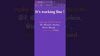 Issue resolved : syntax error, unexpected end of file in Laravel blade file 
