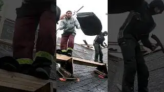 Закидуємо сланець на дах #дах #покрівля #сланець #кровля
