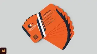 Print Ready Business Card With QR Code in Illustrator | Visiting Card With QR Code Generate