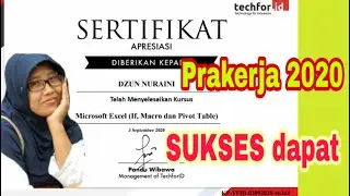 Cara Melihat dan Menyimpan Sertifikat Prakerja KEMNAKER Techfor.id / Unduh Sertifikat Prakerja