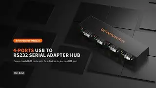 DriverGenius 4XRS232 Industrial 4-Port USB to Serial Adapter