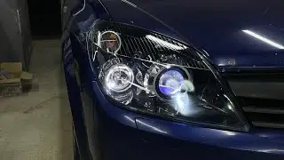 Замена линз в фарах Opel Astra H на Bi Led модули. Улучшение света, тюнинг и ремонт фар.