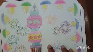 Crafty Drawing On Happy Diwali