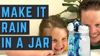 How To Make It Rain In A Jar | Shaving Cream Rain Cloud In A Jar | Weather Experiments For Kids