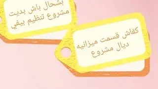 بشحال🤔 بديت مشروع تنظيم بيفي و كفاش🤔 قسمت ميزانيه👌 المشروع ؟