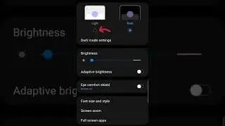 How to settings in Samsung Galaxy Dark mode.