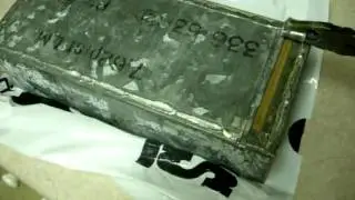 how to open a 7.62x25mm polish ammo tin. Part (1/2)