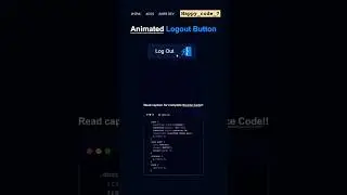 Animated Logout Button ✅