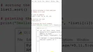Python program to find smallest number in a list 
