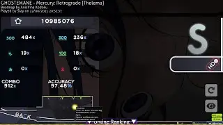 [osu!] GHOSTEMANE - Mercury: Retrograde [Thelema] +HD FC