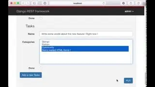 Demo of nested HTML forms with Django REST framework