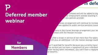 Being a deferred member (presentation)