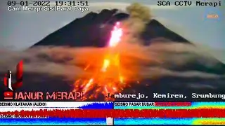 Guguran Lava Pijar Merapi Meluncur Kembali Pukul 19.30 WIB 09 Januari 2022