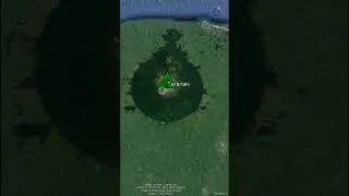 Why is This Volcano Surrounded by a Perfect Circle?