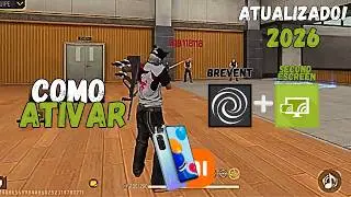 COMO ATIVAR O  BREVENT E SECOND SCREEN NO FREE FIRE (REDMI & XIAOMI)  ATUALIZADO 2026🔥