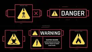 cyberpunk HUD UI 500+