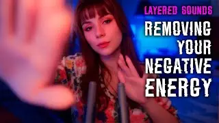 ASMR Negative Energy Removal 💎 Layered Sounds (Tongue Fluttering and Ear Tapping), Tongue Clicking