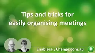 Tips and tricks for easily organising meetings