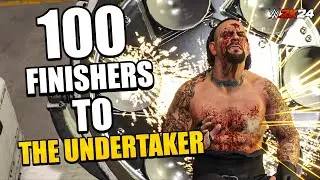 WWE 2K24 : 100 Finishers To The Undertaker In Backstage
