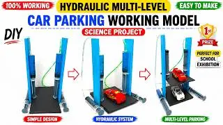 hydraulic science working model - multilevel car parking - diy - diypandit - car lift | DIY pandit