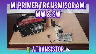 Transmisor AM en protoboard (Onda media y Onda corta)📡📻