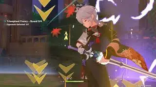 Triumphant Frenzy Event Day 2 - A Blade From Above Pro - Trial Char. | Genshin Impact