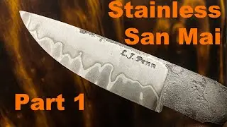 Forging a Hunting Knife from Stainless San Mai (Pt. 1)