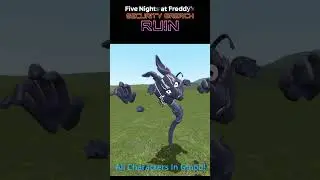 All Five Nights At Freddy's Security Breach Ruin Characters in Gmod! #shorts