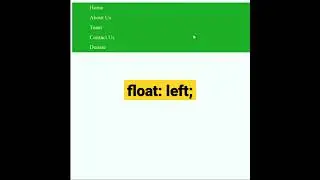 float: left; in css | css tutorial 