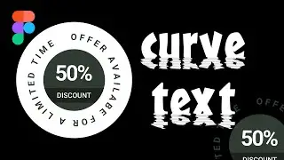 Can you curve text in figma | Circle text in figma 🔥