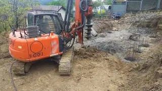 Буронабивные сваи диаметр 530мм Бурение заливка