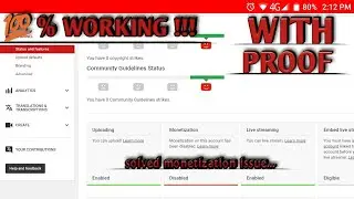 How to re-enable youtube channel monetization using your smart phone in less than 5 minutes in 2019