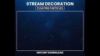 Floating White Dust Particles Stream Overlay – Animated Twitch Overlay for OBS & Streamlabs