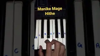 Manike Mage Hithe | On Piano #short ❤️💛💚