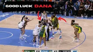 Commentator Can’t Help But Cheer for 5'6 Dana Evans vs. 6'4 Ezi in a Jump Ball! 🤣🏀
